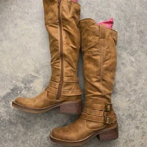Tan Rider Boots